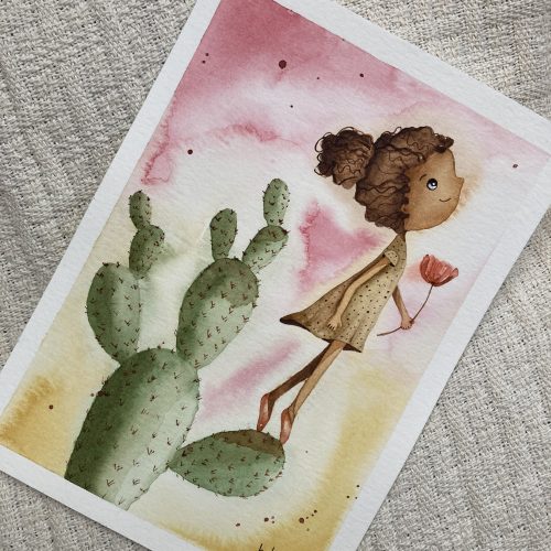 A menina e o cacto