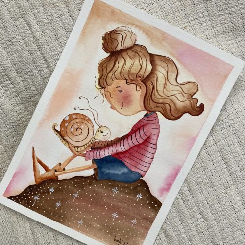 A menina e o caracol